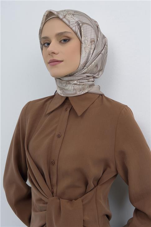 Armine  Saf İpek Twill Eşarp 9512D 01