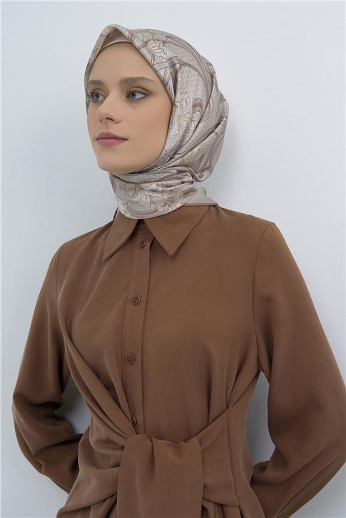 Armine  Saf İpek Twill Eşarp 9512D 01