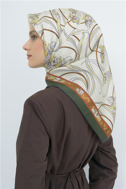 Armine  Saf İpek Twill Eşarp 9512D 88
