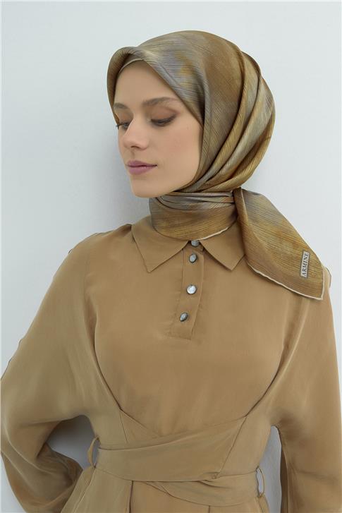 Armine  Saf İpek Twill Eşarp 9513D 37