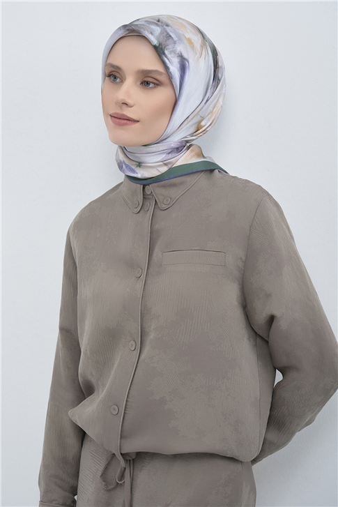 Armine Saf İpek Sura Eşarp 9515D 01