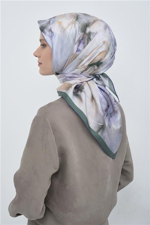 Armine  Saf İpek Twill Eşarp 9515D 01