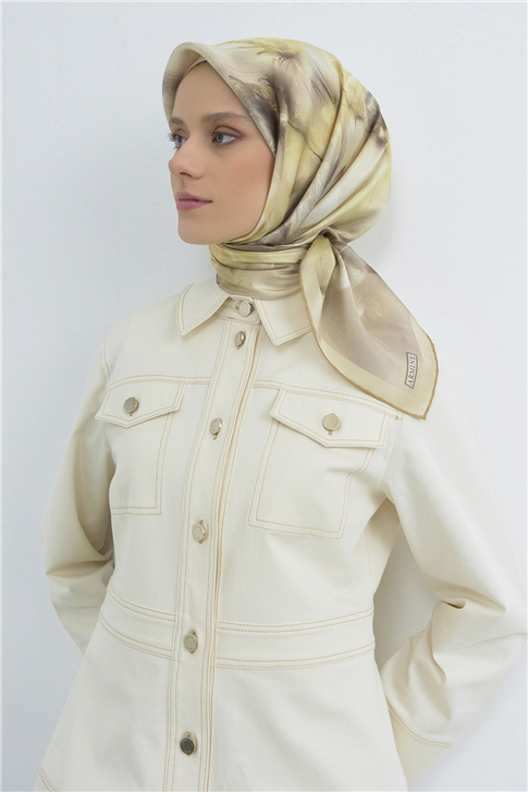 Armine  Saf İpek Twill Eşarp 9515D 35