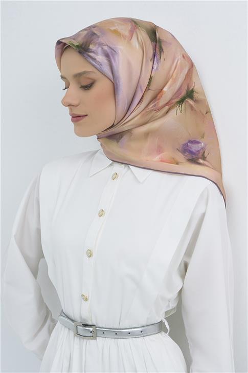 Armine  Saf İpek Twill Eşarp 9515D 84