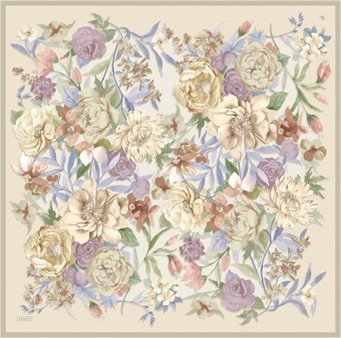 Armine  Saf İpek Twill Eşarp 9516D 03