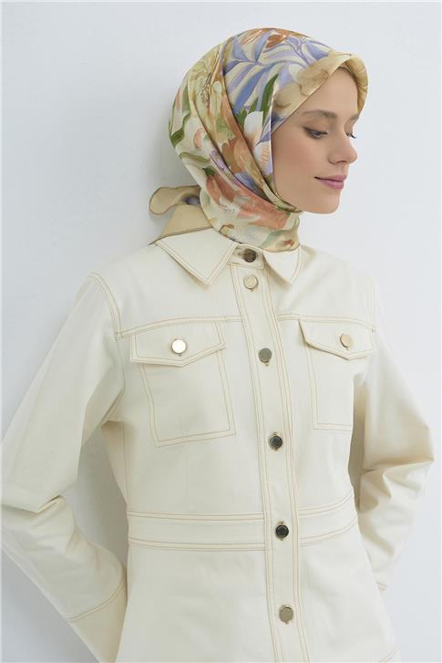 Armine  Saf İpek Twill Eşarp 9516D 03