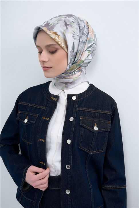 Armine  Saf İpek Twill Eşarp 9516D 04