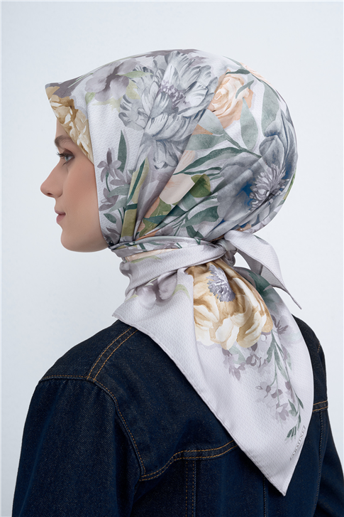 Armine  Saf İpek Twill Eşarp 9516D 04