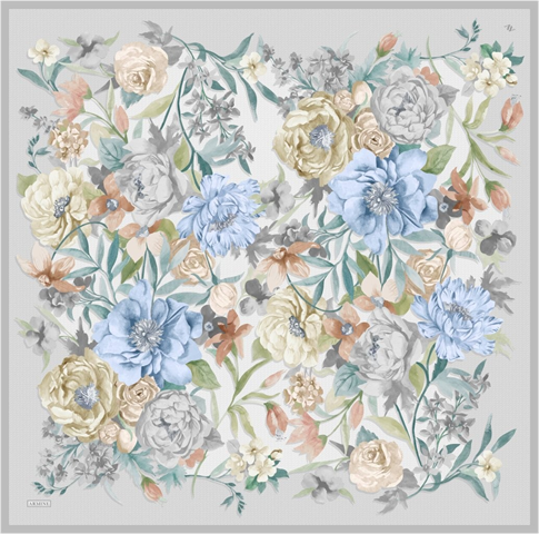 Armine  Saf İpek Twill Eşarp 9516D 04