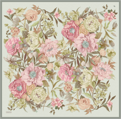 Armine  Saf İpek Twill Eşarp 9516D 38