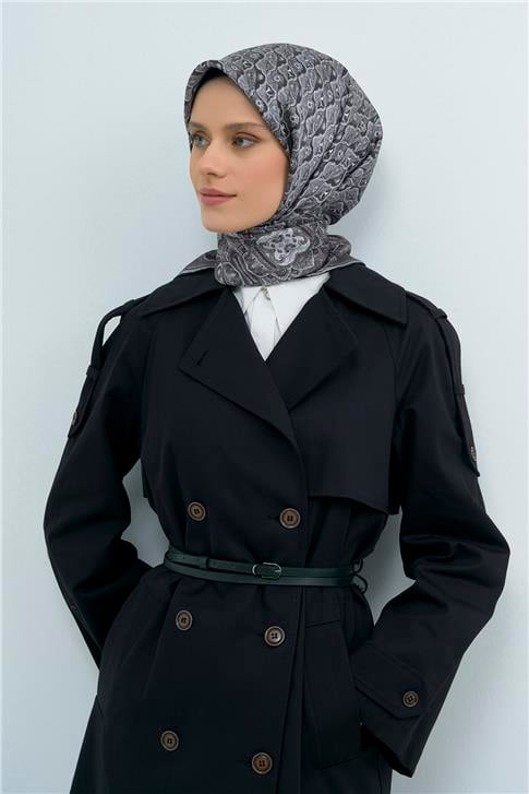 Armine  Saf İpek Twill Eşarp 9518D 01