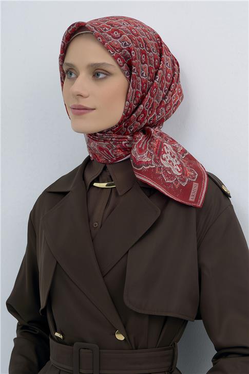Armine  Saf İpek Twill Eşarp 9518D 02