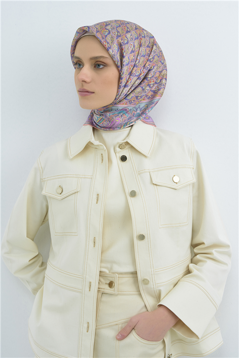 Armine  Saf İpek Twill Eşarp 9518D 84