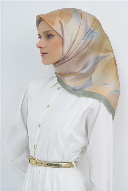 Armine Saf İpek Twill Eşarp 9519D 37