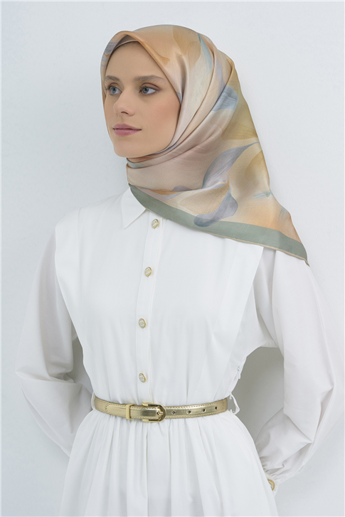 Armine Saf İpek Twill Eşarp 9519D 37