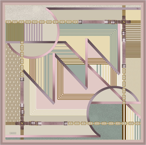 Armine  Saf İpek Twill Eşarp 9521D 02