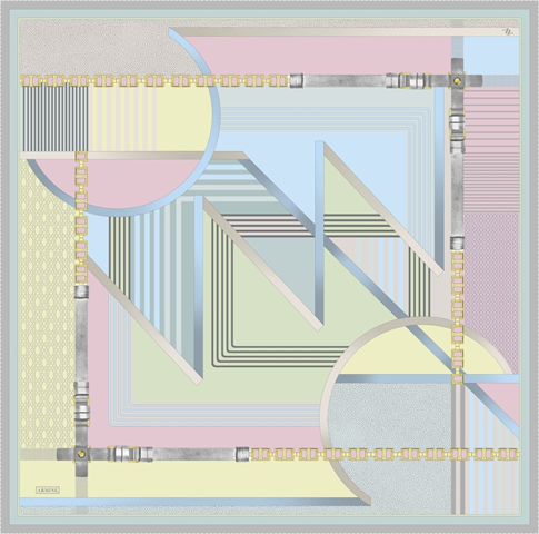 Armine  Saf İpek Twill Eşarp 9521D 83