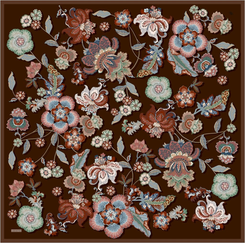 Armine  Saf İpek Twill Eşarp 9523D 07