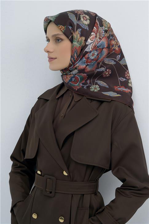 Armine  Saf İpek Twill Eşarp 9523D 07