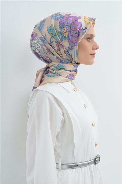 Armine  Saf İpek Twill Eşarp 9523D 35