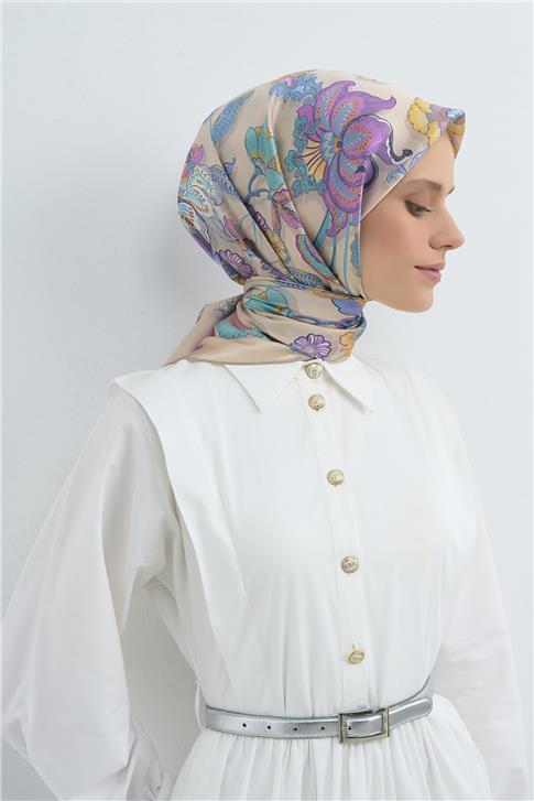 Armine  Saf İpek Twill Eşarp 9523D 35
