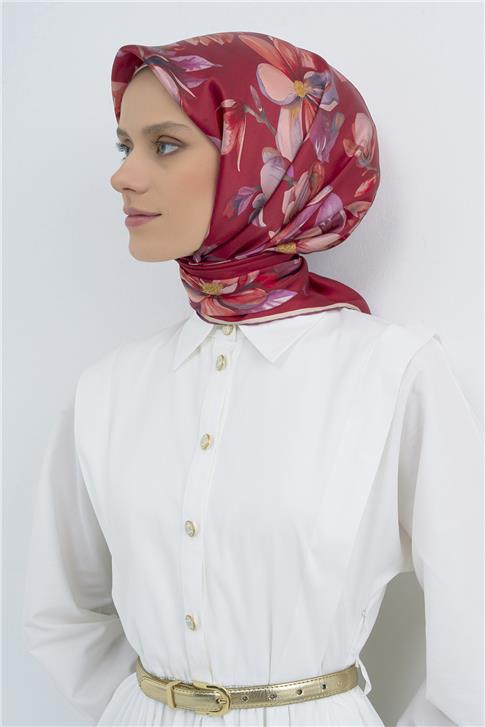 Armine  Saf İpek Twill Eşarp 9524D 34