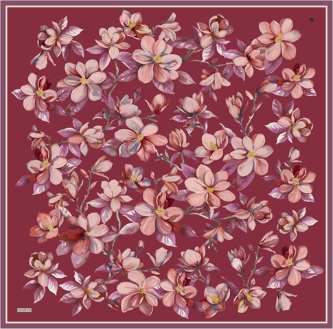 Armine  Saf İpek Twill Eşarp 9524D 34