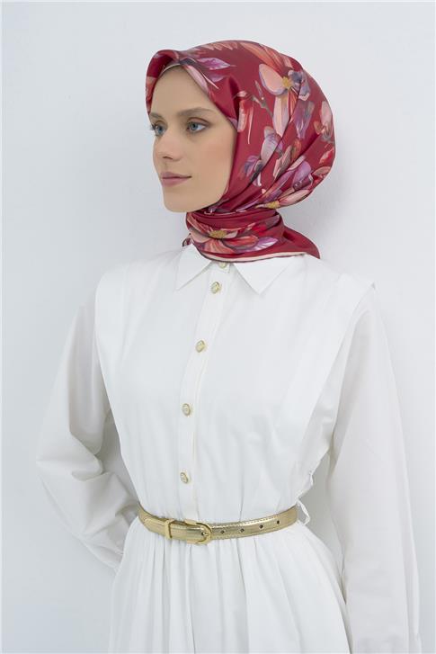 Armine  Saf İpek Twill Eşarp 9524D 34