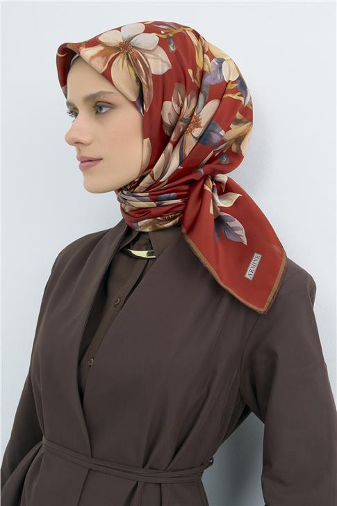 Armine  Saf İpek Twill Eşarp 9524D 56