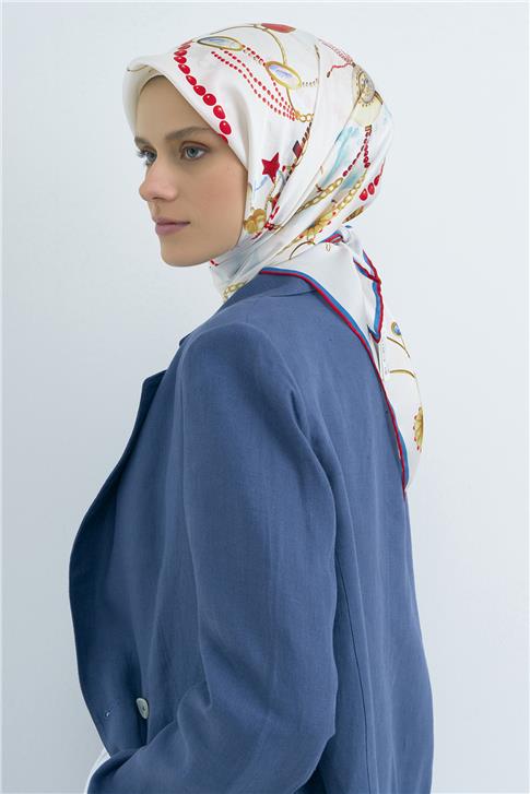 Armine  Saf İpek Twill Eşarp 9527D 01
