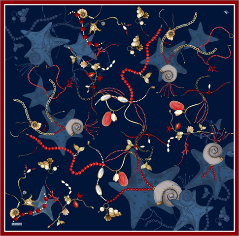 Armine  Saf İpek Twill Eşarp 9527D 02