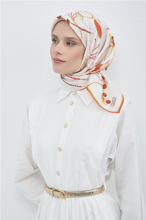 Armine  Saf İpek Twill Eşarp 9527D 09