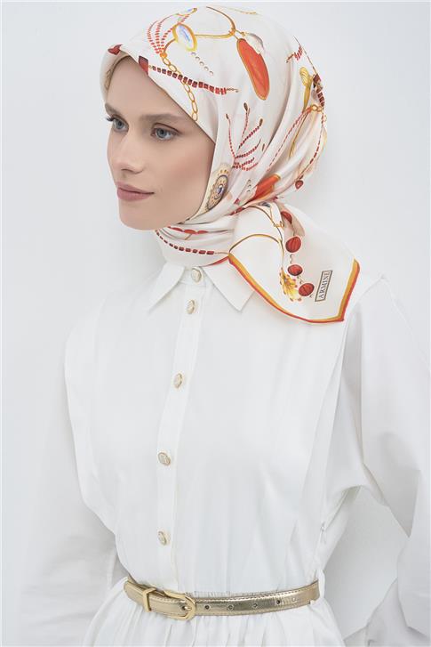 Armine  Saf İpek Twill Eşarp 9527D 09