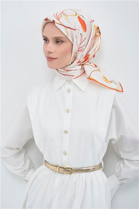 Armine  Saf İpek Twill Eşarp 9527D 09