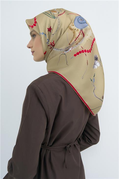 Armine  Saf İpek Twill Eşarp 9527D 83