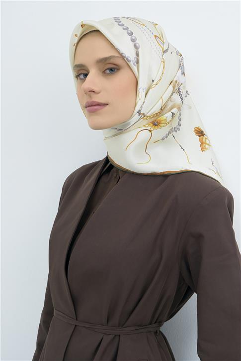 Armine  Saf İpek Twill Eşarp 9527D 84