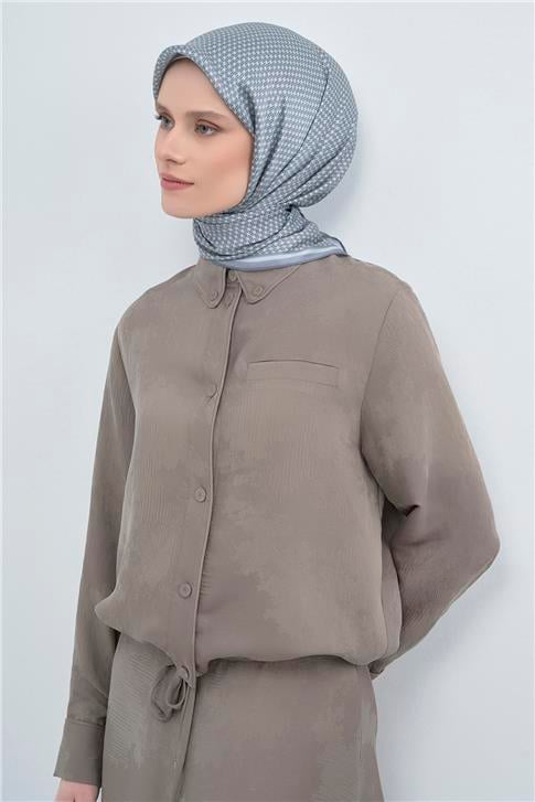 Armine  Saf İpek Twill Eşarp 9528D 01