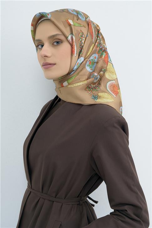 Armine  Saf İpek Twill Eşarp 9532D 04