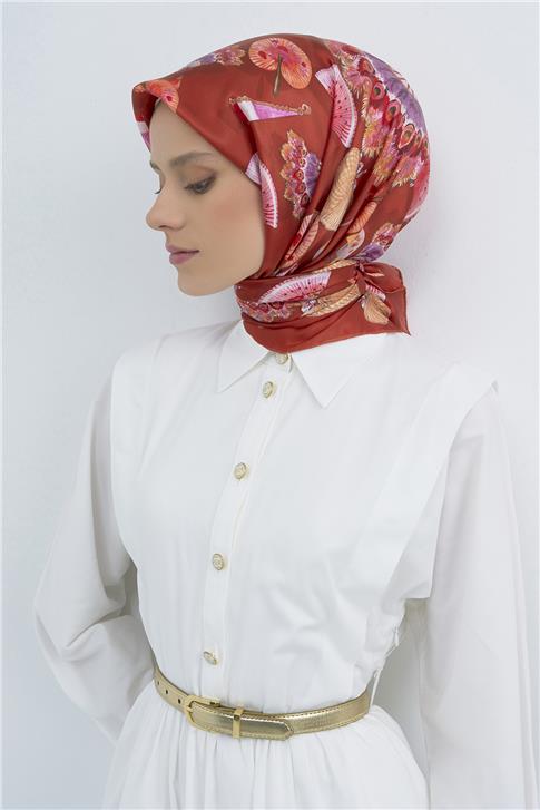 Armine  Saf İpek Twill Eşarp 9532D 35