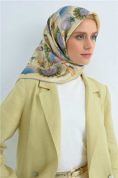 Armine  Saf İpek Twill Eşarp 9532D 85