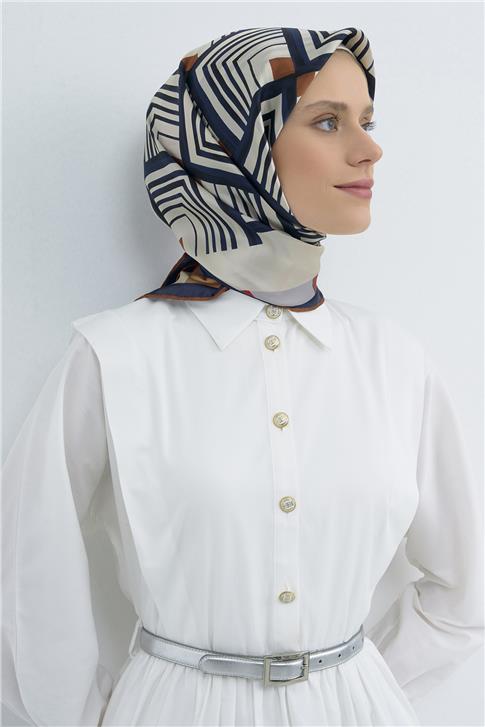 Armine  Saf İpek Twill Eşarp 9534D 80
