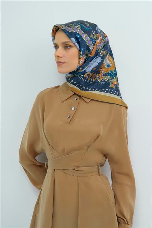 Armine  Saf İpek Twill Eşarp 9535D 02
