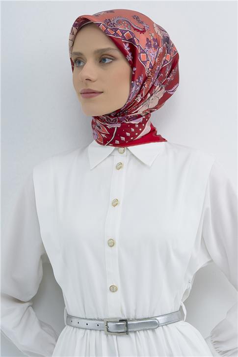 Armine  Saf İpek Twill Eşarp 9535D 09
