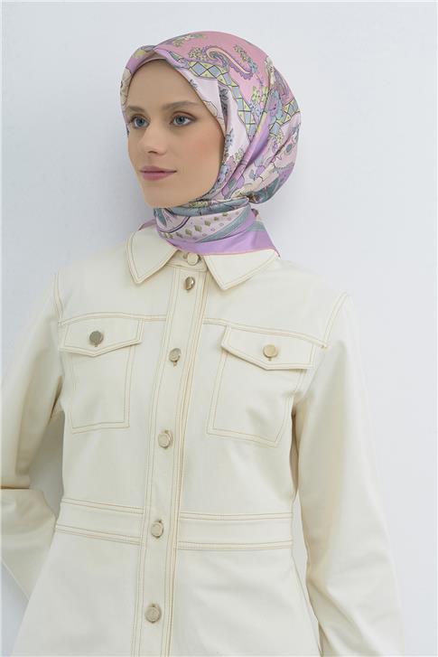 Armine  Saf İpek Twill Eşarp 9535D 87