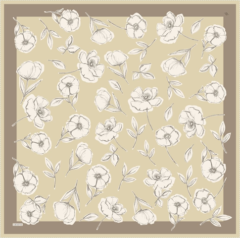 Armine  Saf İpek Twill Eşarp 9536D 37