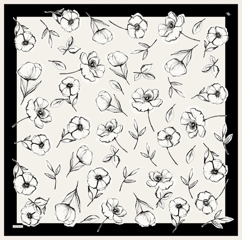 Armine  Saf İpek Twill Eşarp 9536D 38