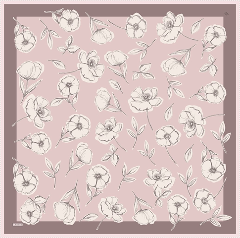 Armine  Saf İpek Twill Eşarp 9536D 39