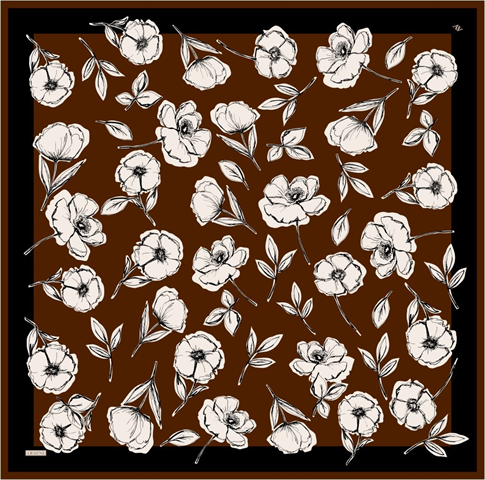 Armine  Saf İpek Twill Eşarp 9536D 40