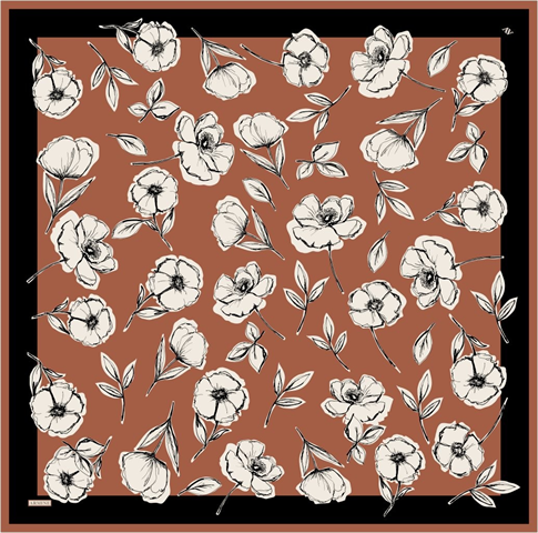 Armine  Saf İpek Twill Eşarp 9536D 43