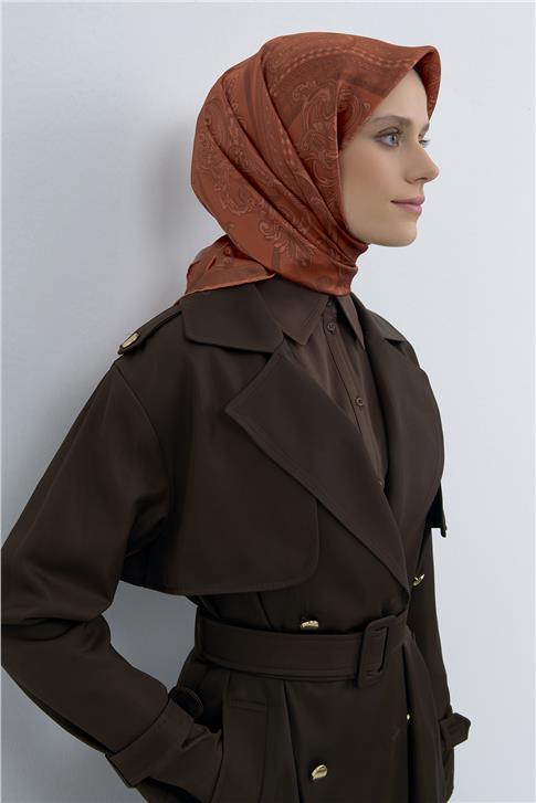 Armine  Saf İpek Twill Eşarp 9537D 34